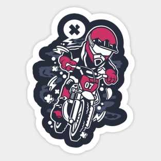 Professional Motocross Rider Sticker